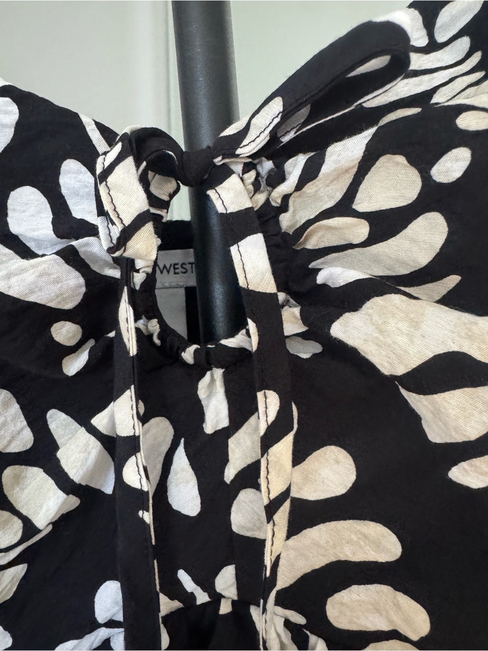 Nine West Black and White Floral Print Midi Dress - Picture 3 of 12
